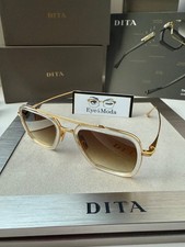 DITA FLIGHT 006 7806 L Crystal Yellow Gold Brown Gradient Sunglasses Authentic