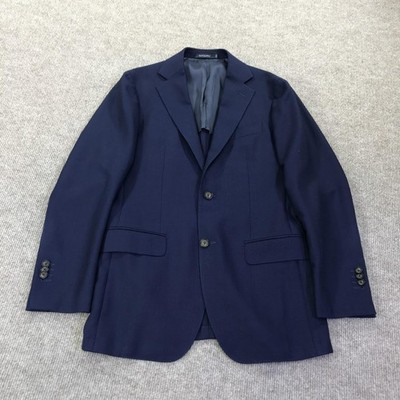 Suitsupply Havana Blazer Mens 46 Blue Wool Two Button Vitale