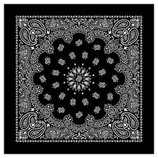 100 Cotton Western Paisley Bandanas 22 inch x 22 inch Made in USA