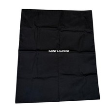 Saint Laurent Black Dust Bag Pouch Logo Auth Accessory