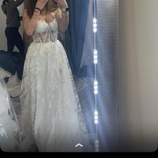 white lace butterfly dress