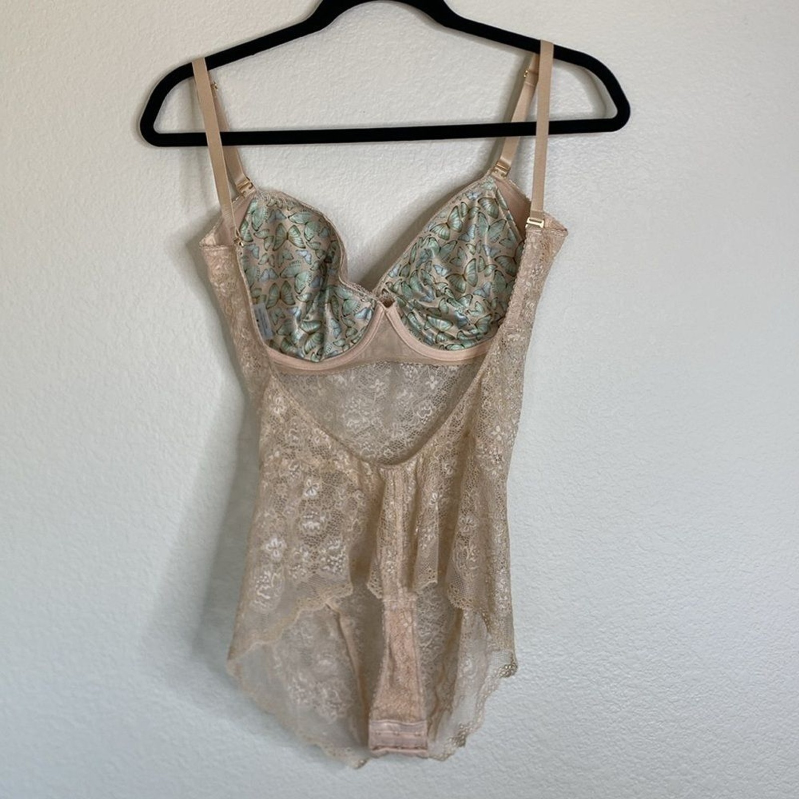 Ender Legard UMA backless lace bodysuit bra lingerie women’s 36DD image 5