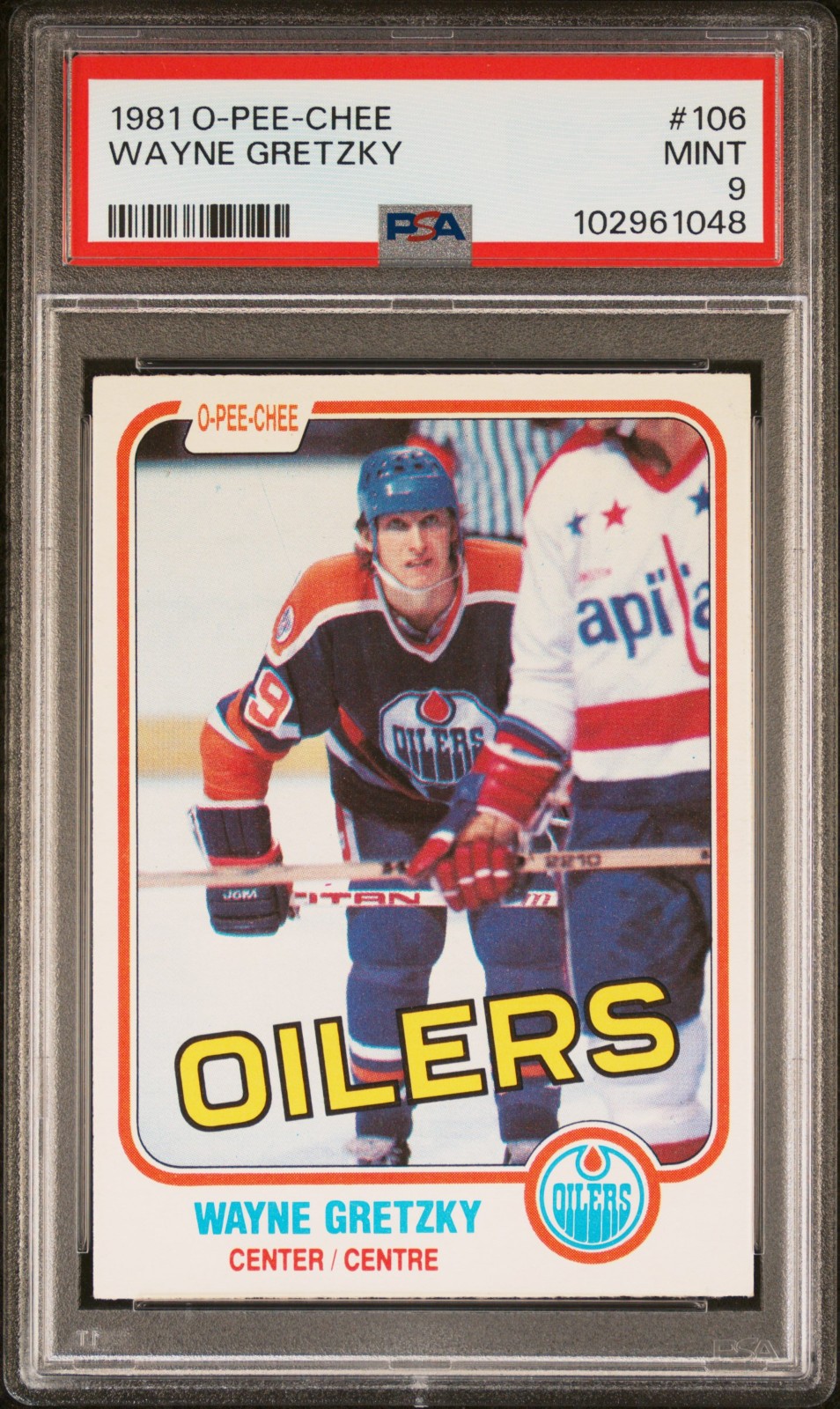 1981 OPC #106 WAYNE GRETZKY 3RD YEAR PSA 9 MINT