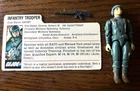 1982 Gi Joe Infantry Trooper Grunt with helmet gun and card