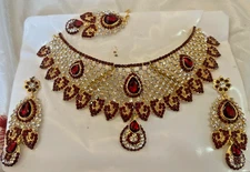 sk 64 Indian Jewelry Bollywood New Trendy Beautiful Party Style Necklace Set