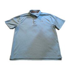 Under Armour HeatGear Golf Polo Men XL/TG/EG Teal Performance Stretch Comfort