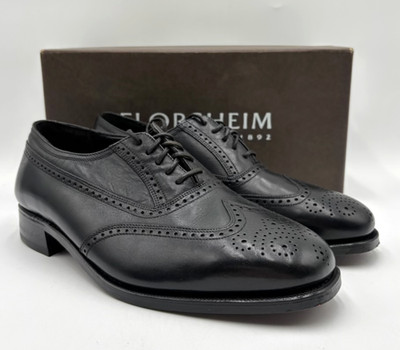 Florsheim ERICKSON Men's NEW Leather Lace-Up Oxford Shoes Black Multiple Sizes