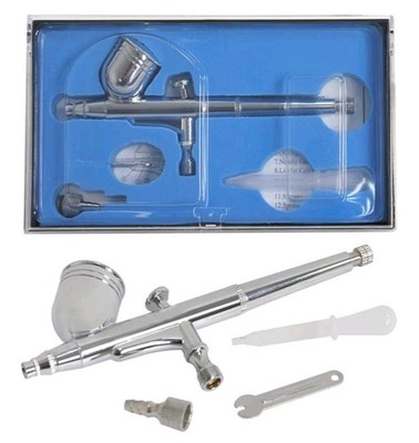 AIRBRUSH KIT! Aerograph Airbrush Zeny Compressor Cleaning Pot NIB  New Unused 