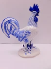 Pennsbury Post Stangl Pottery Blue White Rooster 12" Bird Figurine