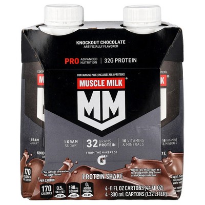 Pro Advanced Nutrition, Protein Shake, Knockout Chocolate, 4 Cartons, 11 fl oz
