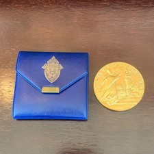 Vintage Pope John Paul II New Orleans 1987 Commemorative Medallion Case 2.5 