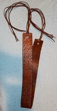 Vintage Gorgeous Lauren, Ralph Lauren, Genuine Tooled Leather Belt w/Tie Tassels