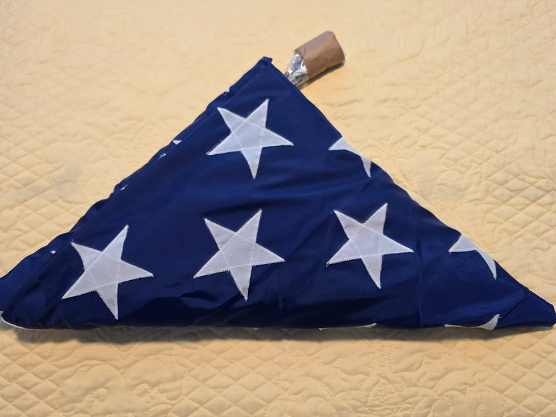 1981 NOS USN 5'x9.5' Snap & Ring American Flag by Valley Forge 8345-00-656-1436