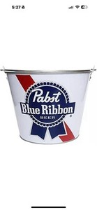 Pabst Blue Ribbon metal ice Bucket 
