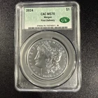 2024 $1 Morgan Silver Dollar CACG MS70 First Delivery