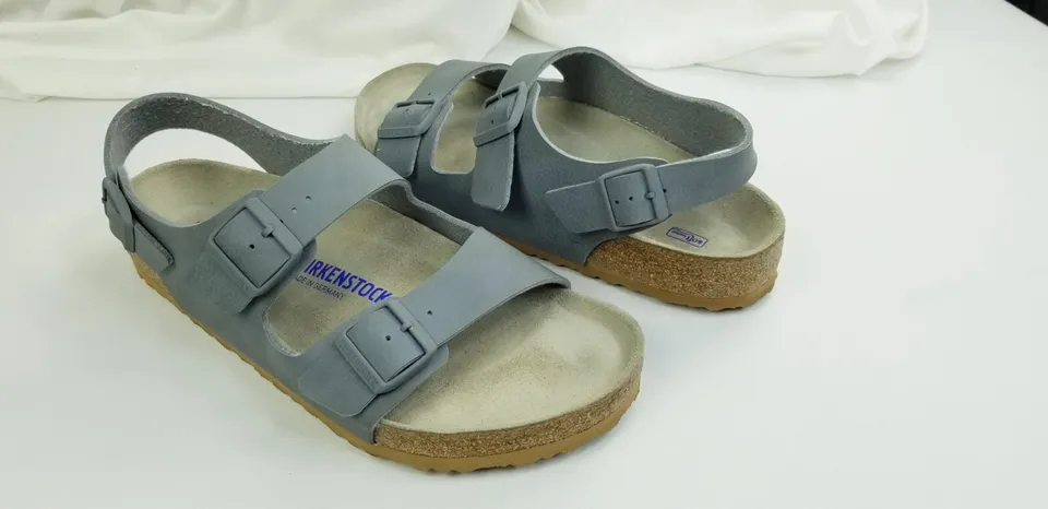 Stort univers spion indarbejde Birkenstock Milano 300 Size 46 (US 13) Men&#039;s Gray Soft Footbed Buckle  Sandals | eBay