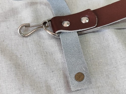 1 pcs Soviet Army Leather Belt hanger for Knife Bayonet Suspention Strap New - Picture 6 of 13