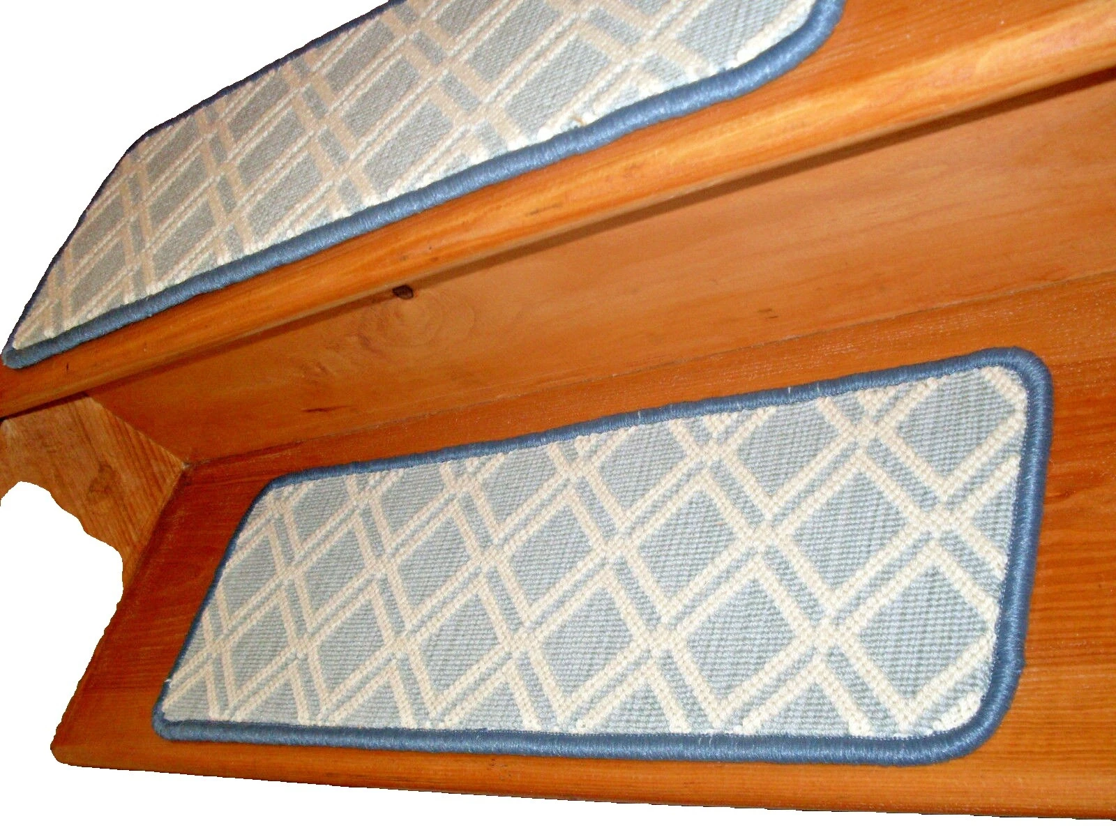 Wool Geometric Runner Stair Treads