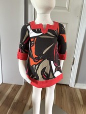 Vintage Baby Gap Mod Print Long Sleeve Dress 18-24 month, Infant 90s Baby