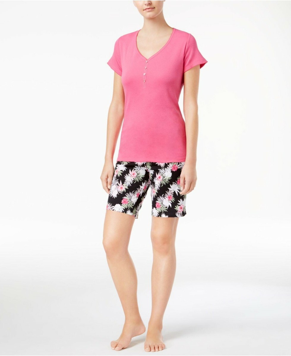 Charter Club V-Neck Cotton Top ONLY Pink Medium NWT | eBay