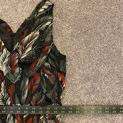 MM Couture Women's Dress Size M Floral Sleeveless Lined Knee