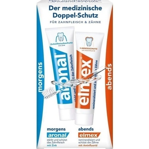 5 Doublepack ELMEX ARONAL Toothpaste mini oral hygiene Travel Set 2 x