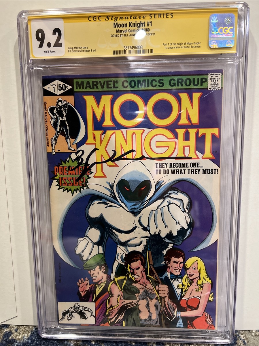Moon Knight #1 CGC 9.2 Signed by Bill Sienkiewicz, 1st Appearance