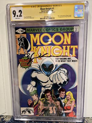 Moon Knight #1 CGC 9.2 Signed by Bill Sienkiewicz, 1st Appearance of R. Bushman!