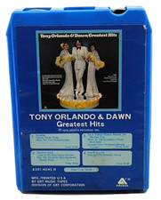 8 Track Tape Tony Orlando  Dawn Greatest Hits TESTED Guaranteed FREE RETURNS