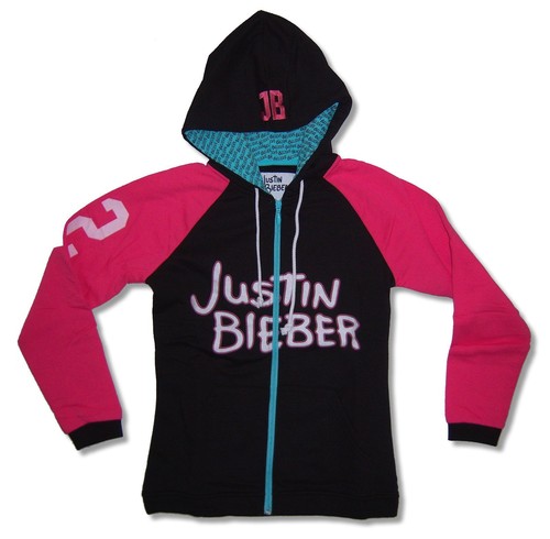 JUSTIN BIEBER icona per Ragazzi Felpa Con Cappuccio E Cerniera Nero Nuovo |  eBay
