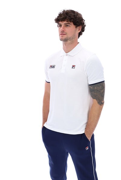 Polo uomo Fila cotone t shirt golf vintage manica corta top tennis pablo