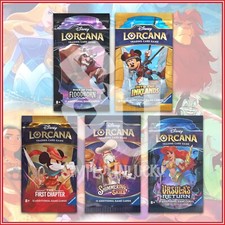 Disney Lorcana TCG: Booster Packs Bundle First Chapter Inklands Ursula 60 Cads