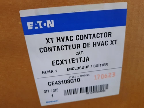 Eaton NSB ECX11E1TJA Enclosed Contactors NON-COMBINATION 15A 600V 50/60Hz 3Ph NE