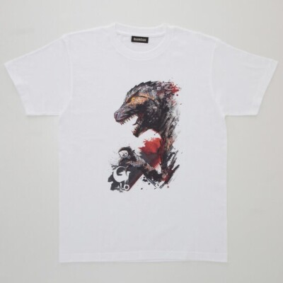 Godzilla Minus One-t-shirt- Cotton 100%-White Ⓑ Size: XL (JP