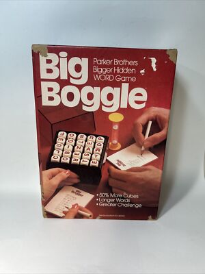 Big Boggle 100% Complete Board Game Parker Brothers 1979 (NEW OPEN BOX)