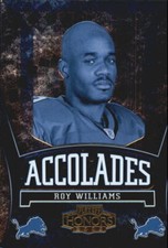 2005 Playoff Honors Accolades #A46 Roy Williams WR  Card /699  