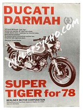 Ducati Darmah Motorcycle Vintage Magazine Ad