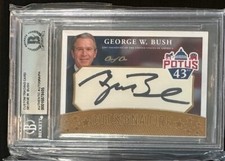 2023 Custom Autograph George W. Bush US President BGS Auto Autograph 1/1