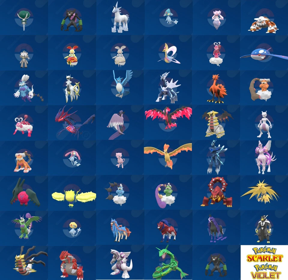 * NON SHINY * Choose Your Legendary! Pokemon Legendaries Home Scarlet Violet SV