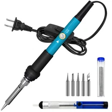 Soldering Iron Kit Electric 60W Welding Tools Solder Gun Wire Pump Desoldering