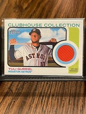 YULI GURRIEL 2022 TOPPS HERITAGE CLUBHOUSE COLLECTION ASTROS JERSEY PATCH RELIC!