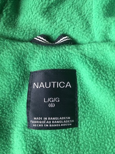 Nautica Little Boys' Graphic Logo Water Resistant Bubble Jacket Blue Size L (6) - Picture 6 of 8