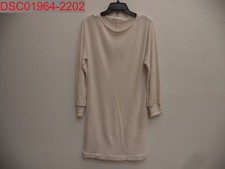 Stain, Fraiche by J Women's Ivory Long Sleeve Soft Stretch Sweater Dress, Size S