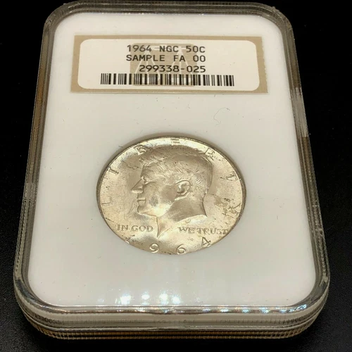 1964 D 50c Kennedy Half Dollar Sample NGC, US Coins