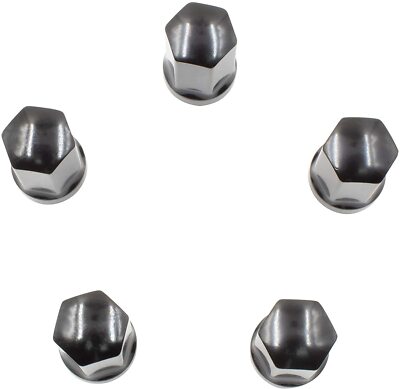 6-Pack Black Factory-Style Lug Nuts 14x1.5 – Fits GMC Sierra, Yukon, Chevy 1500 – Forged Steel