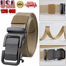 49 in Tactical Belt Adjustable Alloy Buckle Sports Belt Army Quick Release Belt