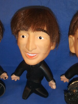 1964 Remco Nems Seltaeb The Beatles Doll Set of 4 Soft Body - 4.5