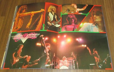 Aerosmith 1977 JAPAN tour book + TICKET stub & PROMO flyer! MORE