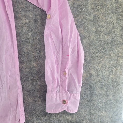 Scotch & Soda Shirt Mens XL Solid Pink Casual Slim Fit Lightweight Amsterdam NEW - Picture 7 of 18