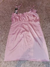 Women's UK 12 Nasty Gal Strappy Mini Dress Pink